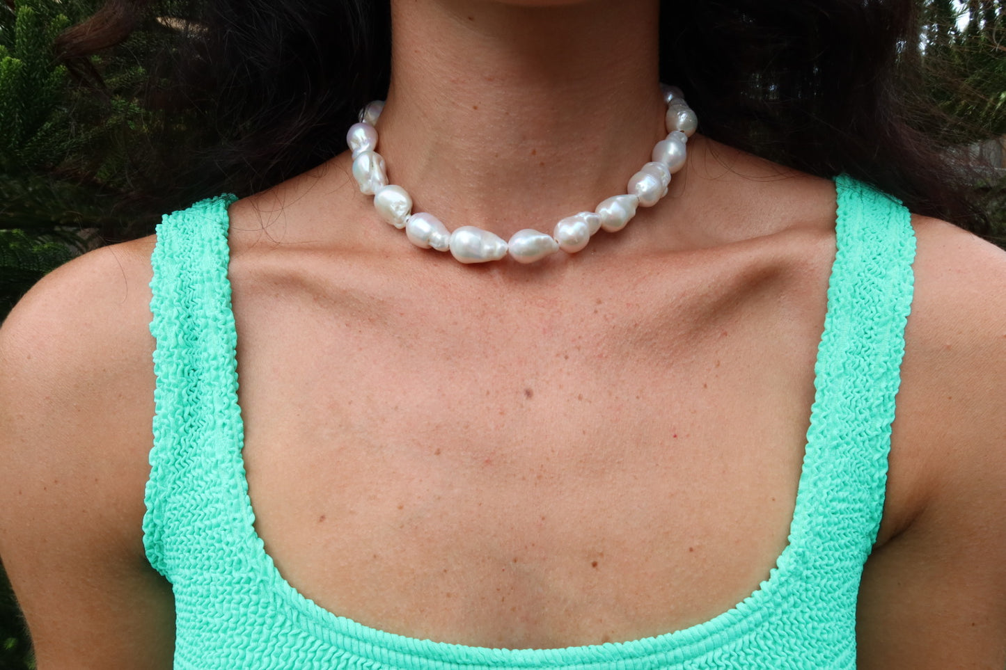 Large Baroque Pearl Necklace